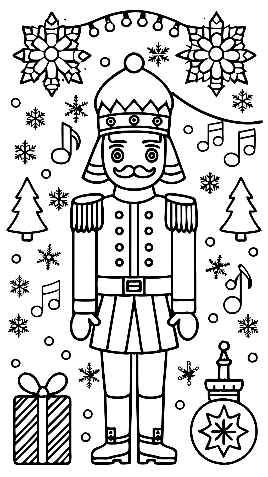 Página para colorear de Nutcracker